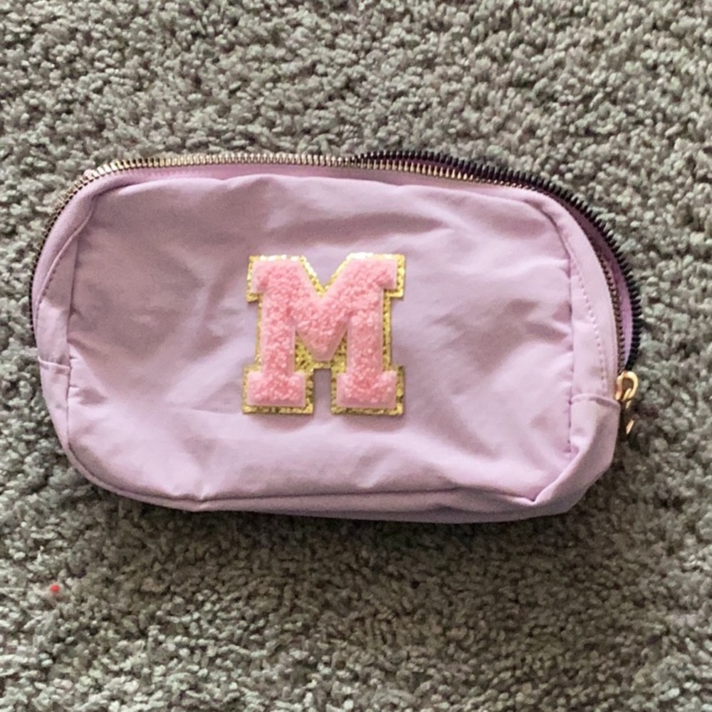 Kids Pink Initial Pouch
